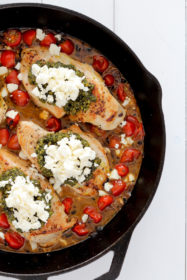 Pesto Baked Chicken | cookinginmygenes.com