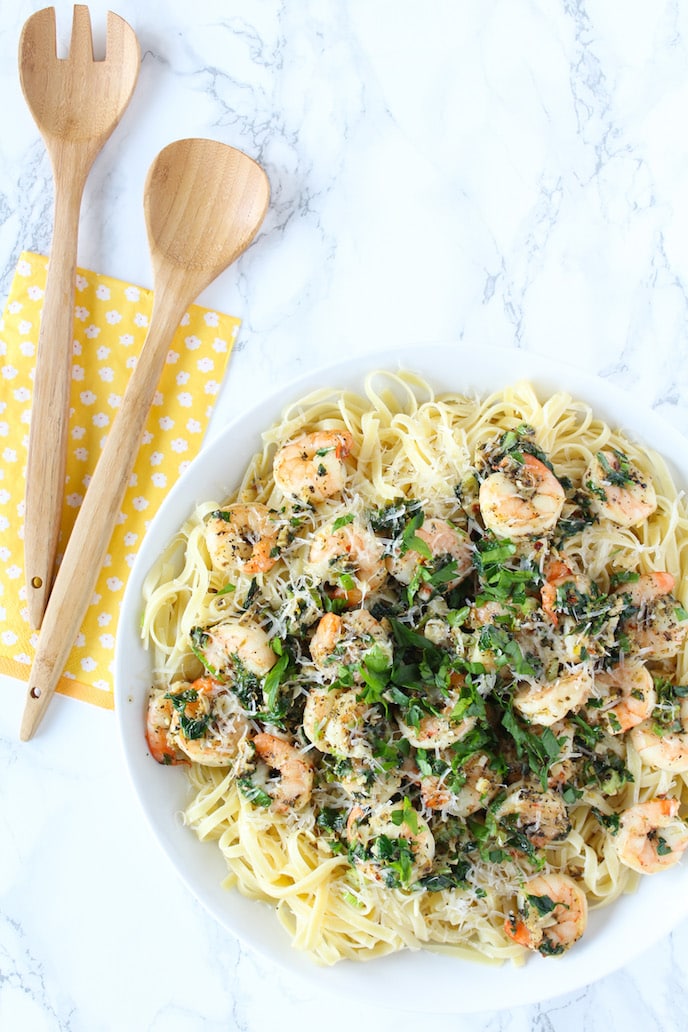 Delicious Shrimp Pasta | cookgininmygenes.com