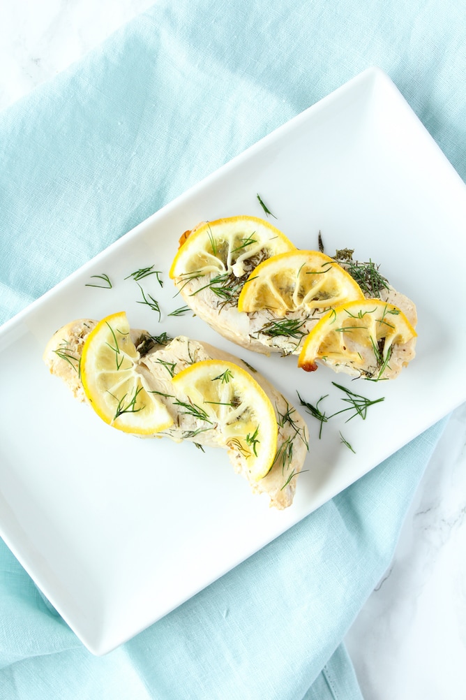 Spring Vegetable Bowl with Lemon and Dill Chicken | cookinginmygenes.com