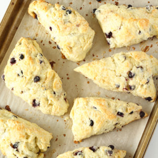 My Perfect Weekend Morning with coffee and Saskatoon Berry Scones | cookinginmygenes.com