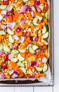 Roasted Summer Vegetable Salad | cookinginmygenes.com