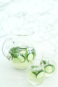 Minty Cucumber Lime Sangria | cookinginmygenes.com