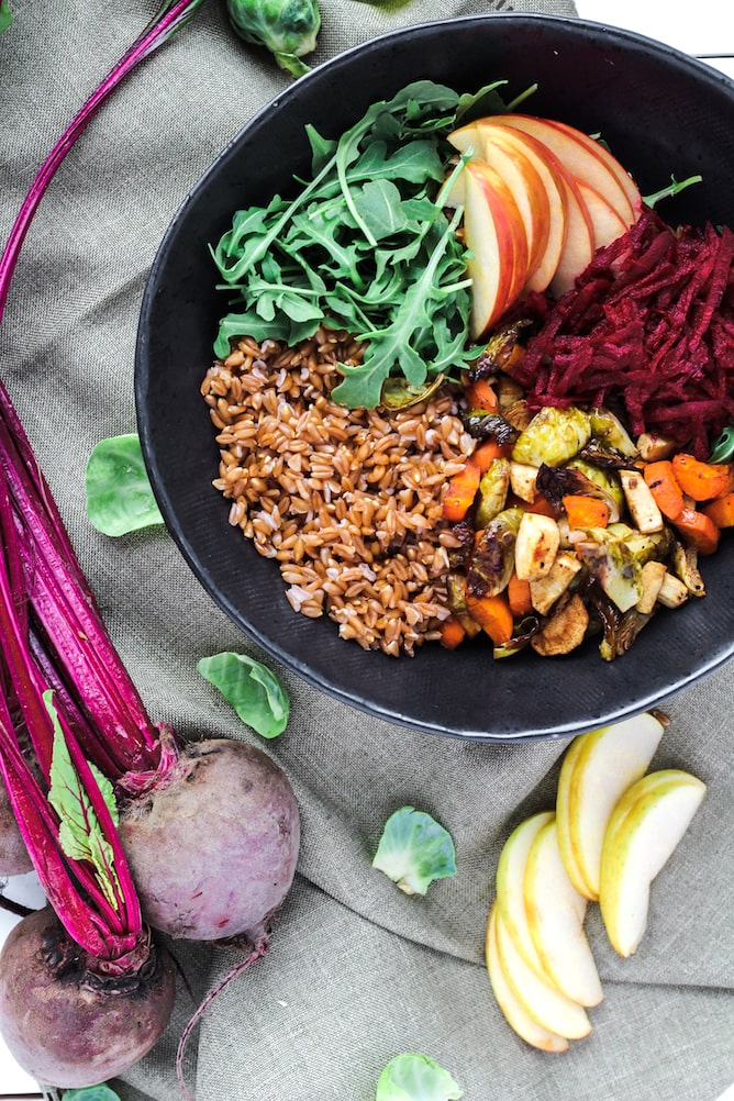 Roasted Harvest Vegetable Bowl | cookinginmygenes.com