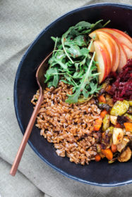 Roasted Harvest Vegetable Bowl | cookinginmygenes.com