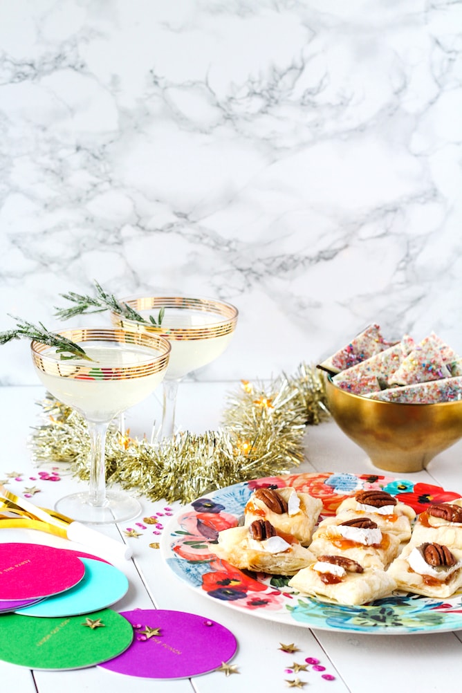 Sparkling New Year's Eve Party Menu | cookinginmygenes.com