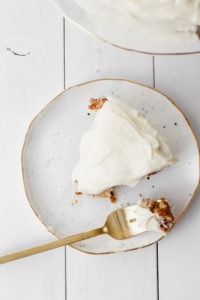 Apple Cinnamon Cake with Cream Cheese Icing | cookinginmygenes.com