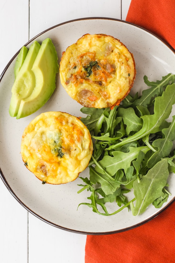 Savoury Turkey Breakfast Sausage Egg Muffins | cookinginmygenes.com