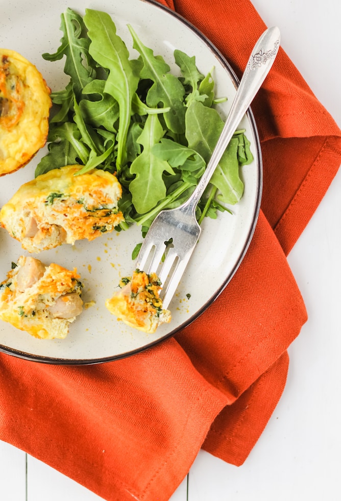 Savoury Turkey Breakfast Sausage Egg Muffins | cookinginmygenes.com