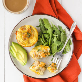 Savoury Turkey Breakfast Sausage Egg Muffins | cookinginmygenes.com