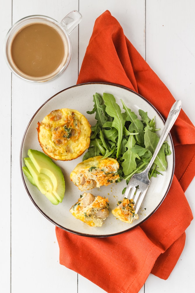 Savoury Turkey Breakfast Sausage Egg Muffins | cookinginmygenes.com