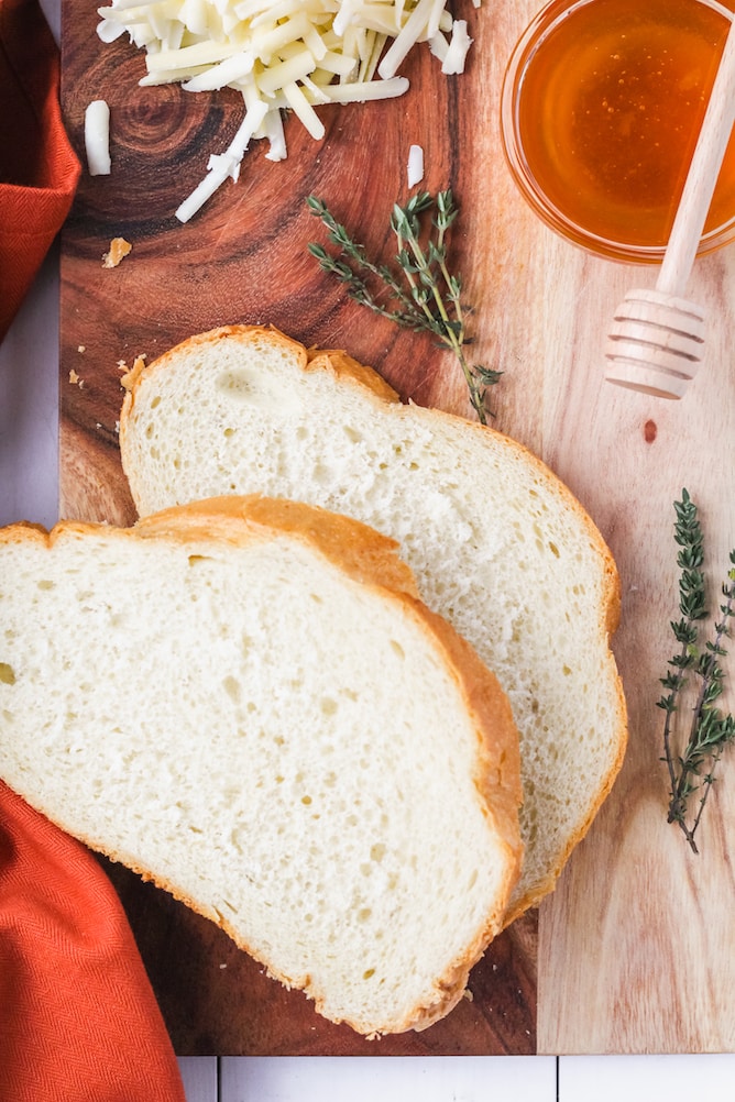 Cheddar and Gruyere Grilled Cheese Sandwich