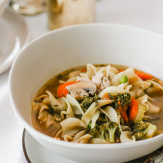Chicken Noodle Soup for a Winter Gathering