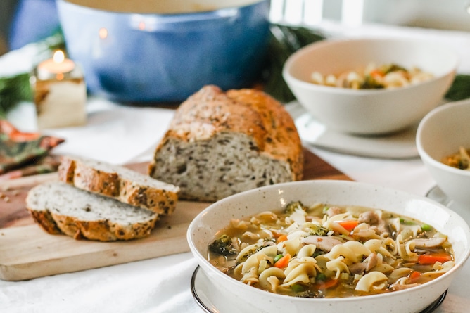 Chicken Noodle Soup for a Winter Gathering | cookinginmygenes.com