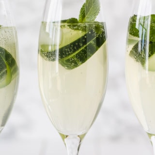 Minty Cucumber Gin Spritz | cookinginmygenes.com