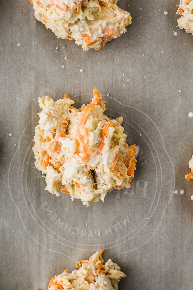 Sweet Potato and Cheddar Cheese Drop Biscuits | Recipe from cookinginmygenes.com