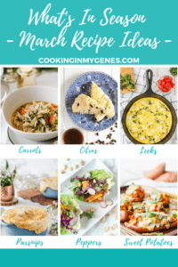 What's In Season - Recipes to Make in March | cookinginmygenes.com