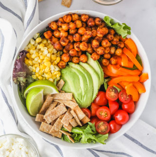 Chickpea Taco Bowls | cookinginmygenes.com