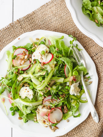 Market Spring Vegetable Salad | cookinginmygenes.com