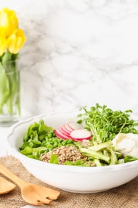 Market Spring Vegetable Salad | cookinginmygenes.com