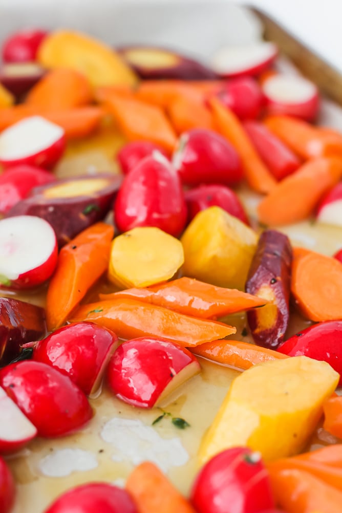 Roasted Radishes and Carrots with Compound Butter - It's a Veg World After  All®