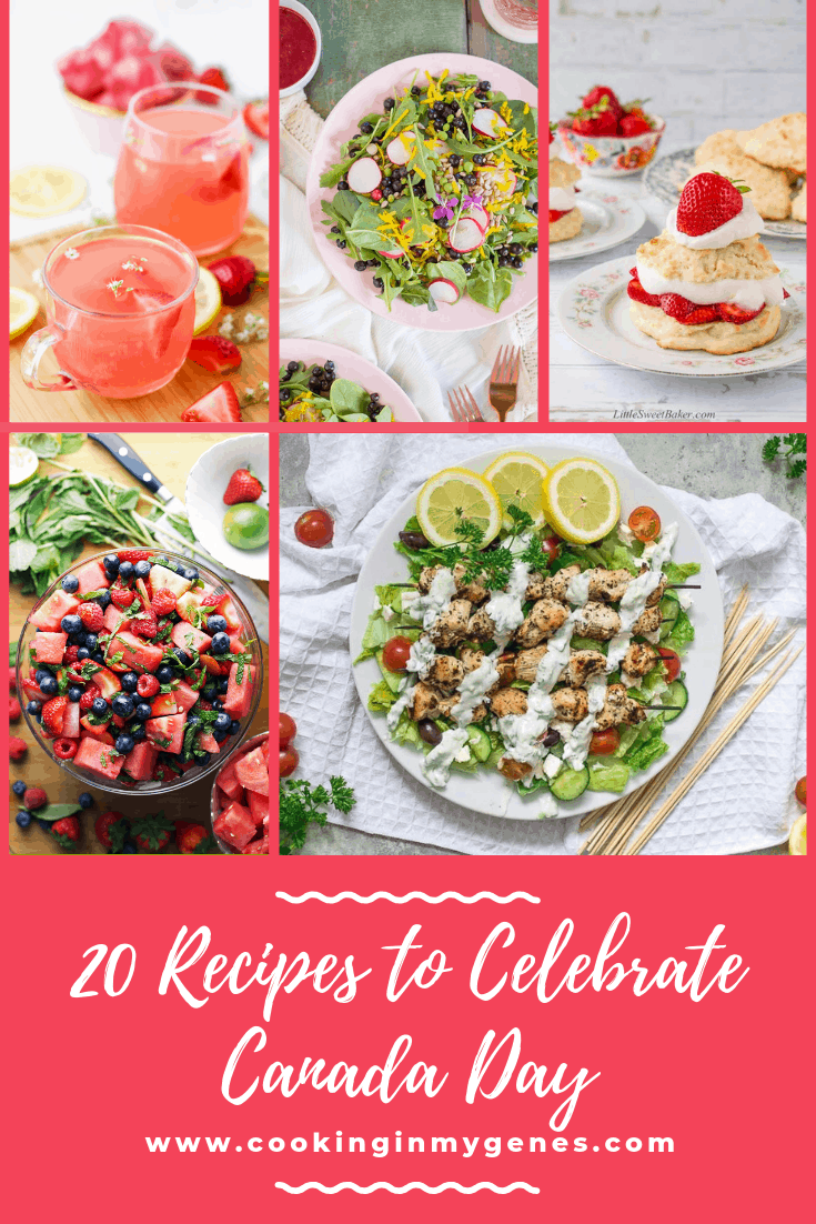 20 Recipes to Celebrate Canada Day | cookinginmygenes.com