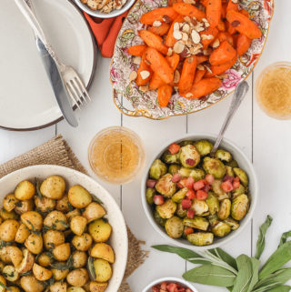 Sheet Pan Roasted Carrots, Brussels Sprouts & Potatoes | cookinginmygenes.com