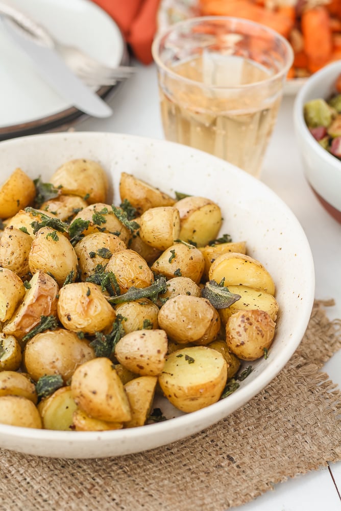 bowl of roasted potatoes