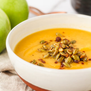 Roasted Butternut Squash & Apple Soup