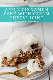 Apple Cinnamon Cake with Cream Cheese Frosting