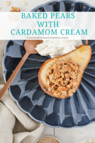 Baked Pears with Cardamom Cream