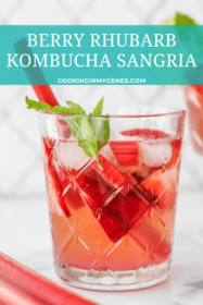 Berry Rhubarb Kombucha Sangria