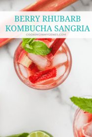 Berry Rhubarb Kombucha Sangria