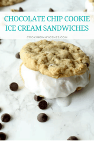 Chocolate Chip Cookie Ice Cream Sandwiches