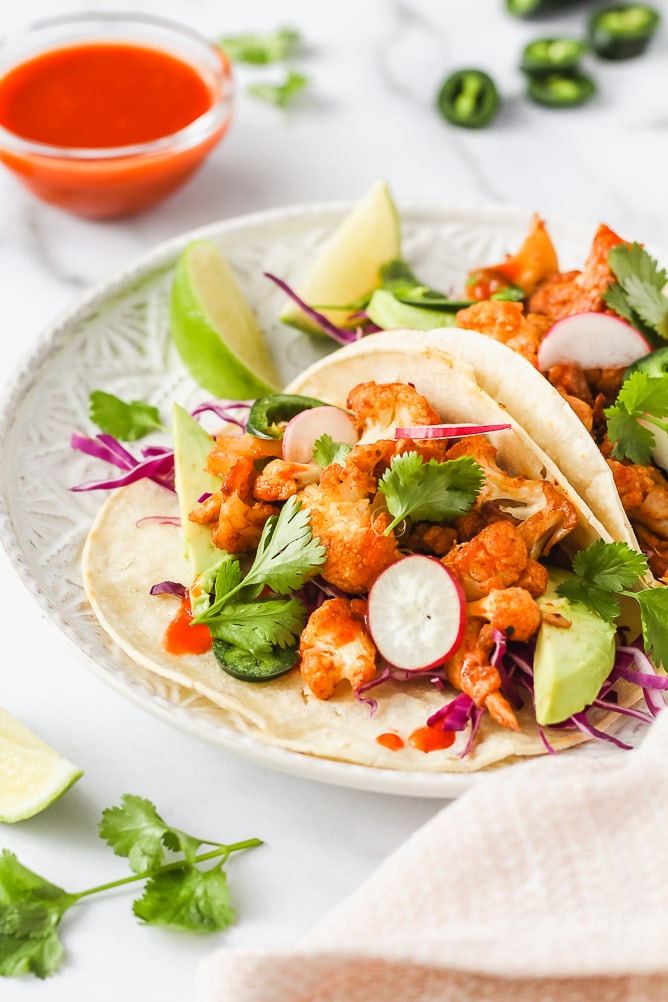 Easy Cauliflower Tacos - Cooking in my Genes