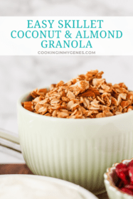 Easy Skillet Coconut & Almond Granola