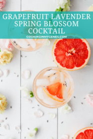 Grapefruit Lavender Spring Blossom Cocktail