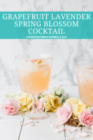 Grapefruit Lavender Spring Blossom Cocktail