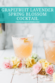 Grapefruit Lavender Spring Blossom Cocktail
