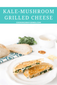 Kale-Mushroom Grilled Cheese