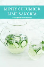 Minty Cucumber Lime Sangria