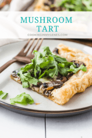 Mushroom Tart - Cooking in my Genes