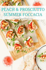 Peach & Prosciutto Summer Foccacia