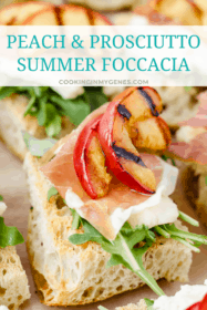 Peach & Prosciutto Summer Foccacia
