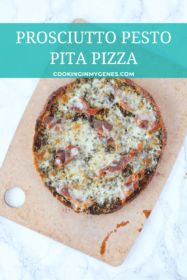 Prosciutto Pesto Pita Pizza