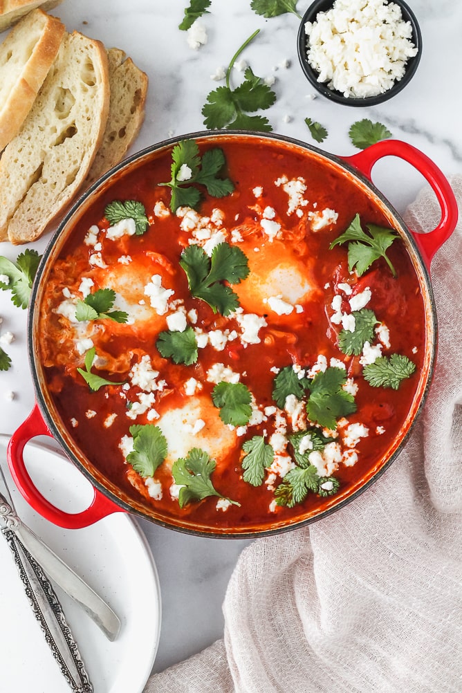 Shakshuka (Baked Eggs in Tomato Sauce) 