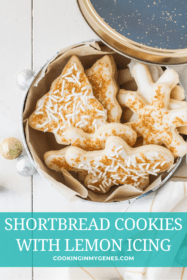 Shortbread Cookies with Lemon Icing