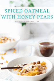 Spiced Oatmeal with Honey Pears