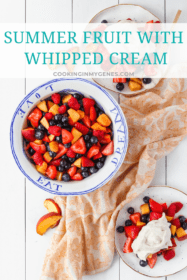 Summer Fruit with Whipped Cream