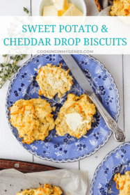 Sweet Potato & Cheddar Drop Biscuits