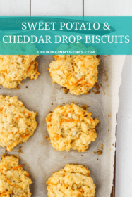Sweet Potato & Cheddar Drop Biscuits